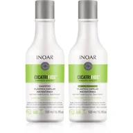 Zestawy kosmetyków damskich - INOAR CicatriFios DUO PACK, szampon + odżywka do włosów zniszczonych, 2x500ml - miniaturka - grafika 1