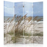 Parawany - Parawan dwustronny FEEBY, Morze Plaża Trawy 145x170 - miniaturka - grafika 1
