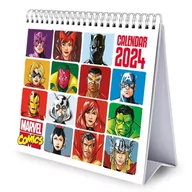 Kalendarze - Marvel Comics - biurkowy kalendarz 2024 - miniaturka - grafika 1