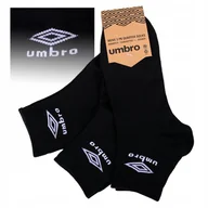 Skarpetki męskie - UMBRO Skarpety Quarter 3 pary CZARNE 35/38 - miniaturka - grafika 1