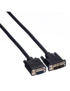 Kabel Value DVI M - VGA M 2m - Kable komputerowe i do monitorów - miniaturka - grafika 1