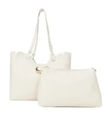 Torebki damskie - Klasyczna beżowa torebka na ramię Nobo z wyjmowanym środkiem - miniaturka - grafika 1