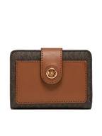 Portfele - MICHAEL Michael Kors Mały Portfel Damski 32R4G0KF5B Brązowy - miniaturka - grafika 1