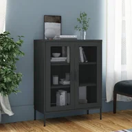 Szafy - Vidaxl Szafka, Antracytowa, 80X35X101,5 Cm, Stalowa - miniaturka - grafika 1