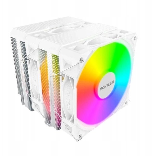 Chłodzenie CPU Montech NX600 ARGB White, chłodzenie CPU NX600 ARGB (W)