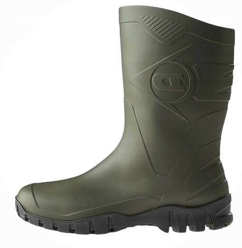 DUNLOP KALOSZE MĘSKIE WSUWANE KHAKI Z LOGO 43 6cA