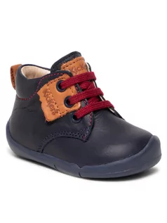 Buty dla dziewczynek - Kickers Trzewiki Wazzap 8584000-10-101 Granatowy - grafika 1