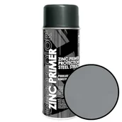 Farby wewnętrzne - Spray 400ml cynk 97% podkład 300°C Zinc Primer Deco Color 30690 - miniaturka - grafika 1