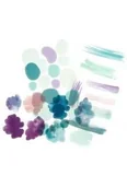 Zabawki kreatywne - Naklejki transparentne PVC akwarelowe kształty - miniaturka - grafika 1