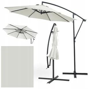 Parasol ogrodowy boczny SANTORINI 3m Beige - Focus Garden - Parasole ogrodowe - miniaturka - grafika 1
