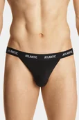 Majtki damskie - Majtki slipy Atlantic MP-1571 Jock strap czarny - miniaturka - grafika 1