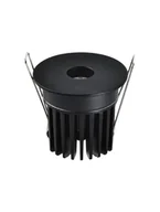 Lampy pozostałe - ACALAMA LE61603 Lampa natynkowa LED okrągła aluminiowa czarna - miniaturka - grafika 1