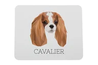 Podkładki pod mysz - Cavalier King Charles Spaniel podkładka geometryczny Art-Dog - miniaturka - grafika 1