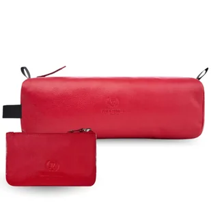 Kosmetyczka Skórzana Czerwona I Etui Na Klucze Ze Skóry Naturalnej Zestaw ZUP-120-RD - Kosmetyczki, organizery i kuferki Kosmetyczka Skórzana Czerwona I Etui Na Klucze Ze Skóry Naturalnej Zestaw ZUP-120-RD - Kosmetyczki, organizery i kuferki - miniaturka - grafika 1