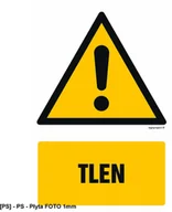 Tablice BHP - SIGNPROJECT GF073 - Tlen 500x750 - miniaturka - grafika 1