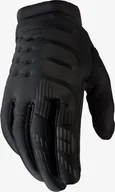 Rękawiczki rowerowe - 100% Rękawiczki 100% BRISKER Youth Glove black grey roz. M długość dłoni 149-159 mm NEW - miniaturka - grafika 1