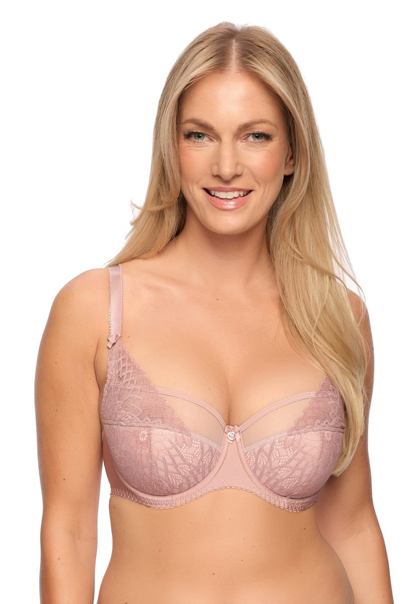 Biustonosz z koronką Semi-Soft Freja 1289 półusztywniany pudrowy 65J