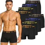 Majtki męskie - Everlast Bokserki Męskie 8 sztuk Bawełna Czarne Kolor Logo Rozmiar XL - miniaturka - grafika 1