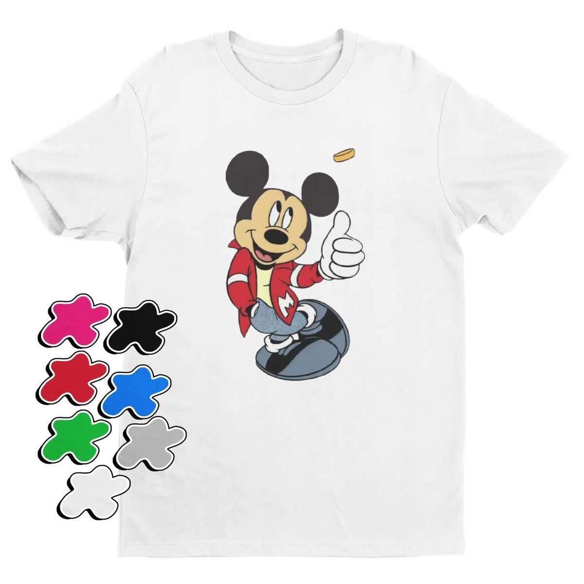 Koszulka T-Shirt Dziecięca Z Nadrukiem Myszka Miki Minnie Różne -M 134-140