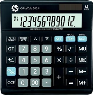 Kalkulator HP Kalkulator biurowy HP-OC 300 II/INT BX, 12-cyfr. wyświetlacz, 158x151x29mm, czarny - Kalkulatory - miniaturka - grafika 1