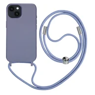 Etui i futerały do telefonów - Półsztywne etui do iPhone'a 14 ze smyczą o długości 80 cm w kolorze fioletowym - miniaturka - grafika 1
