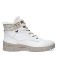 Botki damskie - Botki Remonte D0E71-80 Biały - miniaturka - grafika 1