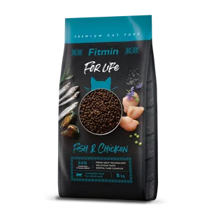 FITMIN FOR LIFE CAT ADULT FISH & CHICKEN - 8KG - Sucha karma dla kotów - miniaturka - grafika 1