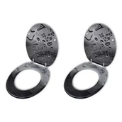 Deski sedesowe - Deski sedesowe, 2 szt., MDF, wzór kropel wody - miniaturka - grafika 1