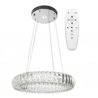 Lampy sufitowe - REA OSW-09473 KRYSZTAŁOWA LAMPA SUFITOWA LED APP1040-CP + PILOT - miniaturka - grafika 1