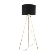 Lampy stojące - UMBERTO BLACK GOLD LAMPA PODŁOGOWA 1 - miniaturka - grafika 1