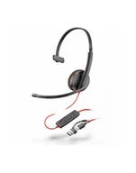 Słuchawki - HP Poly Blackwire 3210 USB-C + USB-C/A Bulk 8X214A6 - miniaturka - grafika 1