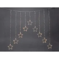 Oświetlenie świąteczne - Kurtyna świetlna gwiazdki 120 x 120 cm ciepłe białe - miniaturka - grafika 1