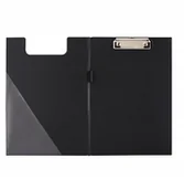 Teczki i skoroszyty - D.rect Deska A4 PVC z klipem i okładką czarna - miniaturka - grafika 1