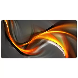 Podkładka na biurko Abstrakcja w kolorze pomarańczowym 120x60 cm - Podkładki na biurko - miniaturka - grafika 1