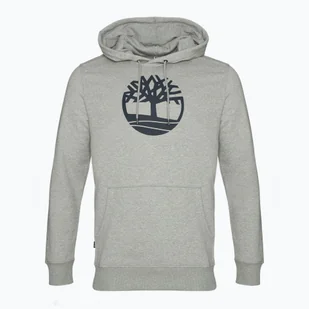 Bluza męska Timberland Tree Logo Hoodie medium grey heather - Bluzy męskie - miniaturka - grafika 1