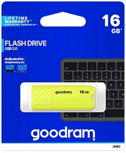 Goodram UME2 16GB żółty (0160Y0R11) - Pendrive - miniaturka - grafika 1