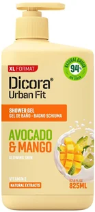 DICORA Żel pod prysznic Awokado i Mango 825 ml - Kosmetyki do kąpieli - miniaturka - grafika 1