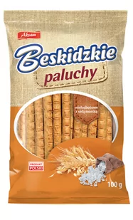 BESKIDZKIE Paluchy wielozbożowe z solą 100g - Paluszki - miniaturka - grafika 1