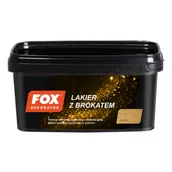 Farby wewnętrzne - FOX Dekorator Lakier z brokatem złoto 1 l - miniaturka - grafika 1