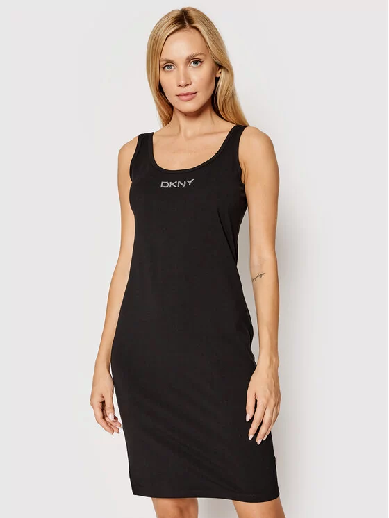DKNY Sport Sukienka codzienna DP1D4465 Czarny Slim Fit - Ceny i opinie na  