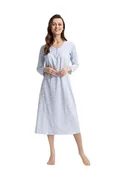 Bielizna nocna - Koszulka nocna Elspeth niebieska L - miniaturka - grafika 1