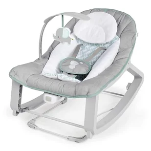 Ingenuity 12428, Leżak 3w1 Keep Cozy - Weaver, kojące wibracje, 2 pozycje nachylenia, do 18 kg, 65.5 x 51.3 x 53.3, Szare - Skoczki dla dzieci - miniaturka - grafika 1