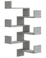 Półki do salonu - Ścienna półka narożna szary dąb D0-L21 - miniaturka - grafika 1