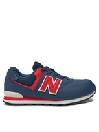 Buty dla dziewczynek - New Balance Sneakersy GC574KIK Granatowy - miniaturka - grafika 1