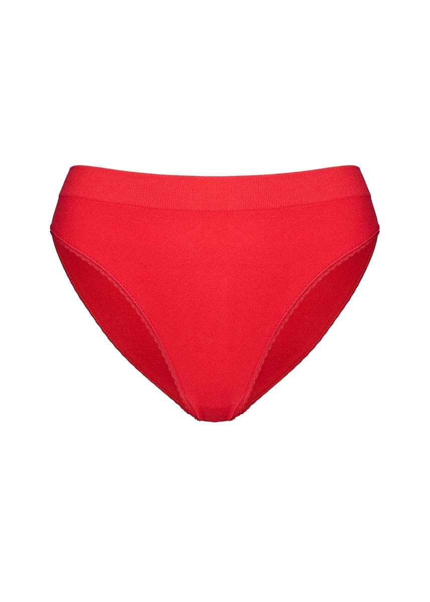 Majtki z wyższym stanem Joy Bloovii czerwony S