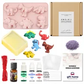 Kosmetyki kąpielowe dla dzieci - Zestaw DIY do robienia mydełek mydła PARK DINOZAURÓW dla dzieci na wakacje - miniaturka - grafika 1