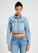 Płaszcze damskie - capispalla e giacche donna lee 112355109 cropped rider short modern blue - LEE - miniaturka - grafika 1