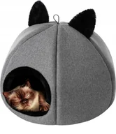 Legowiska dla kotów - DOGGY R2 KITTY HEAD GRAFITOWY - miniaturka - grafika 1