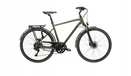 Rowery - Rower trekkingowy KROSS TRANS 5.0 rozmiar M Zielony - miniaturka - grafika 1