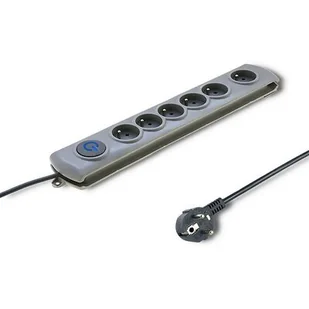 QOLTEC Listwa antyprzepięciowa Quick Switch 6 Gniazd 3m (50166) - Listwy zasilające - miniaturka - grafika 1